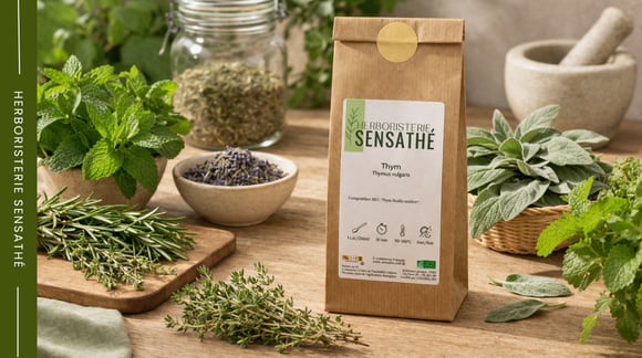 Plantes aromatiques et médicinales de la famille des Lamiaceae en tisane - Herboristerie Sensathé